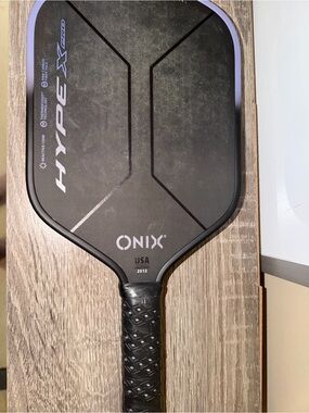 ONIX Hype X Pickleball Paddle - Black with Purple Accents